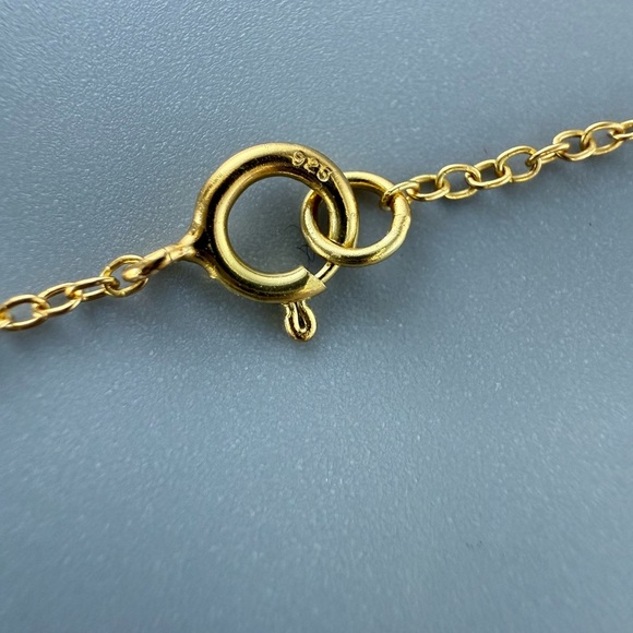 14K Gold Vermeil Druzy Stone Necklace - Picture 6 of 6